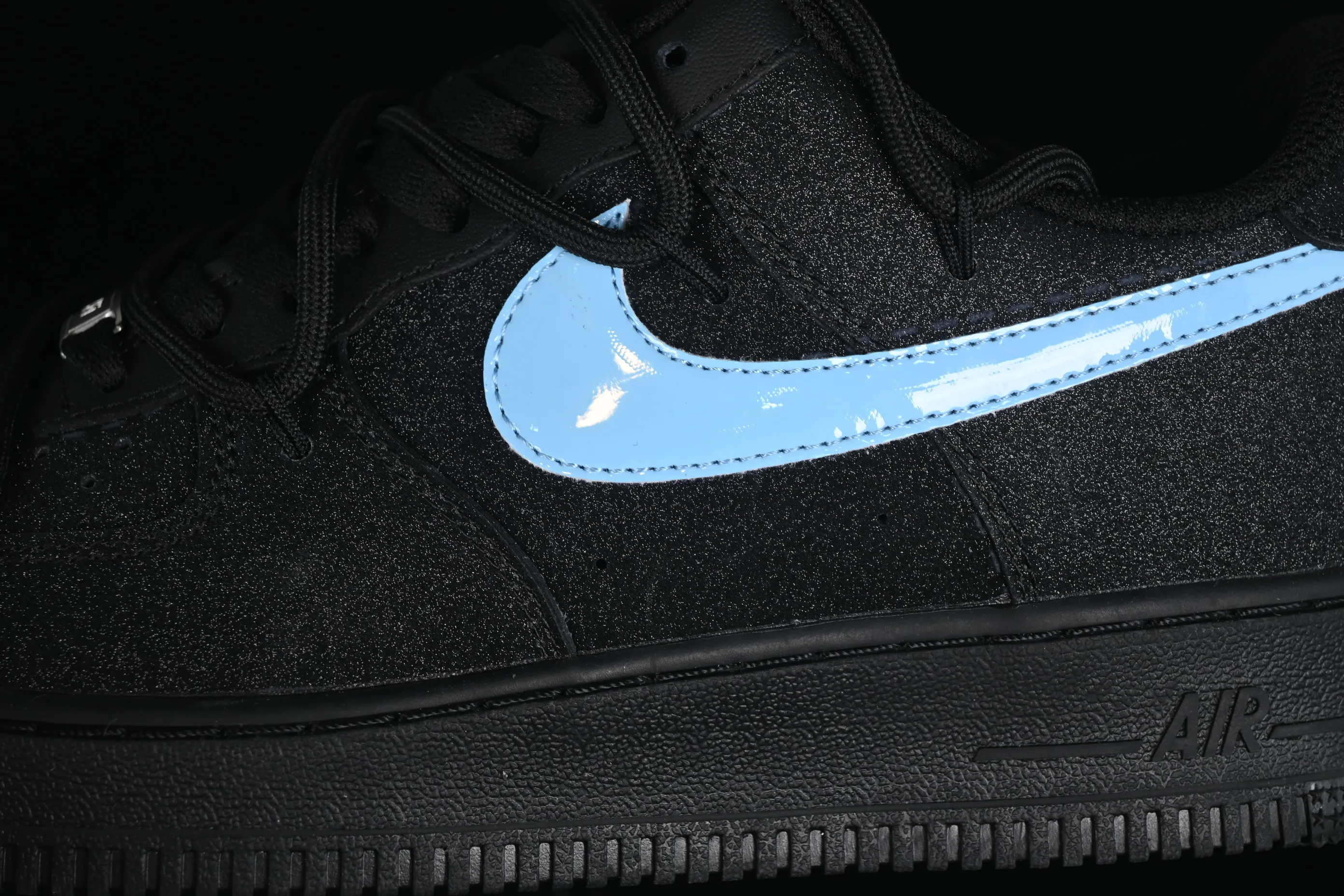 All categories Nk Air Force 1 Air Force series Nk Air Force 1 Mid Air Force mid-top Nk Air Force 1'07 Low Cleanfit Official hot style customization Black blue starry sky full of diamonds Air Force 1 low-top casual sneakers ZH0316-042
